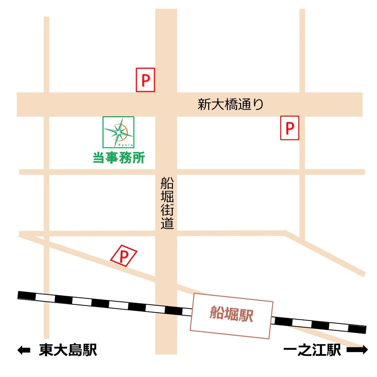 駐車場の案内図