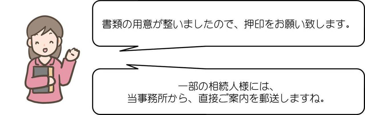 ④お手続き開始（事務所スタッフ）